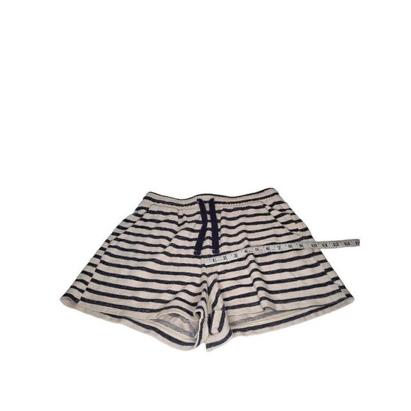 Old Navy Shorts Women Sz‎ M Blue And White Beach Fleece Drawstring Casual - Picture 5 of 6